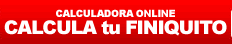 Calcular finiquito de despido